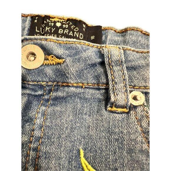Lucky Brand flamingos pineapple watermelon embroidered jeans  shorts - Picture 13 of 14